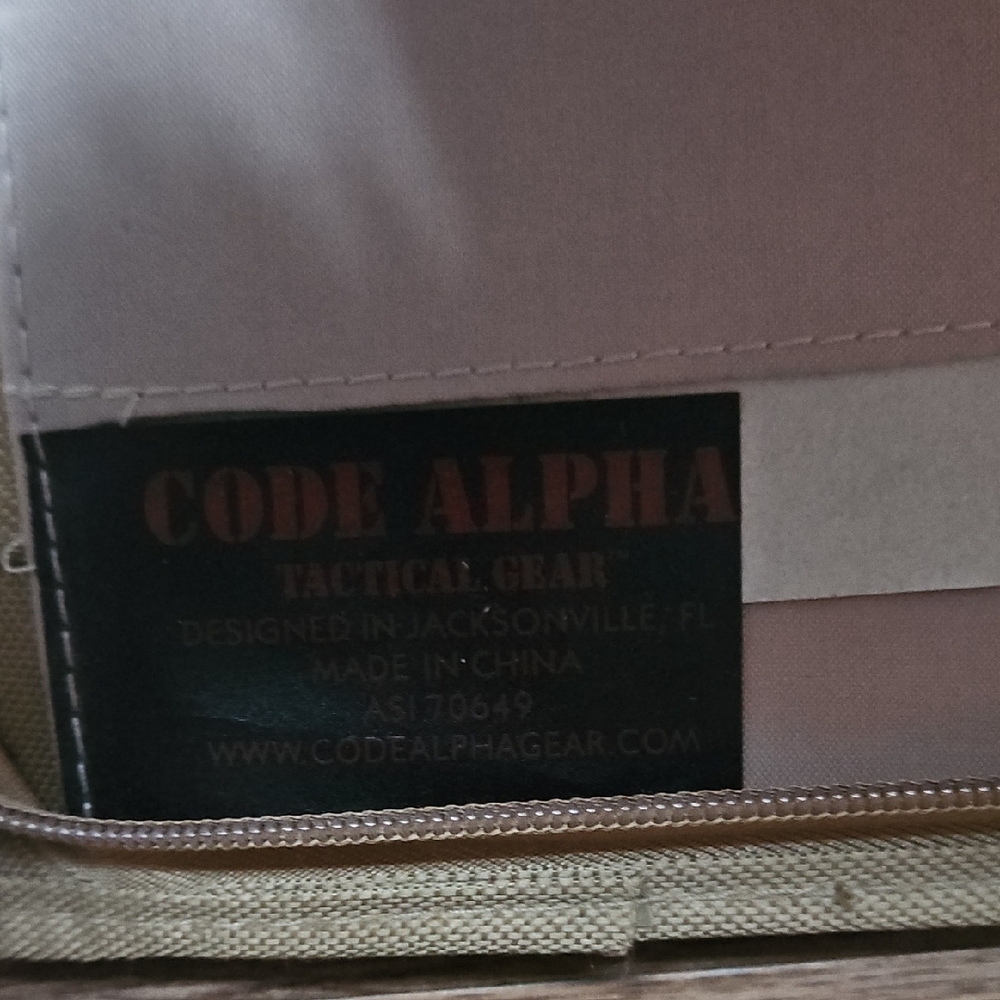 Alpha Code Tan Organizer/Tablet Case - Picture 5 of 5